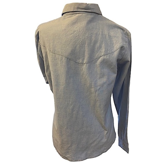 Vintage Adobe Rose Western Style Blue Shirt Ladies‎ Large - Picture 2 of 14